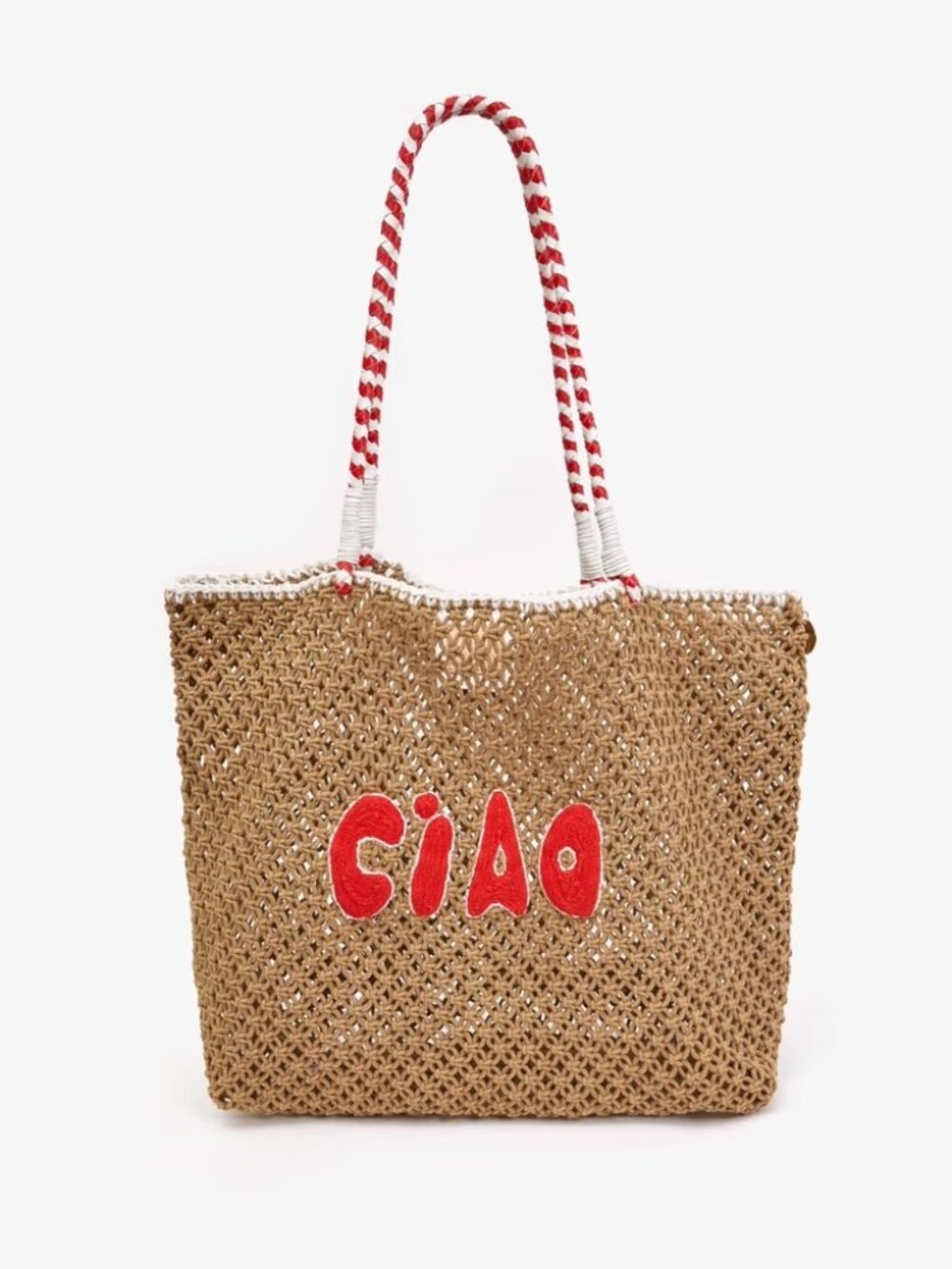 L'Été Tote - Tan w/ Poppy Ciao